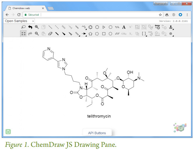 ChemDraw JS drawing pane